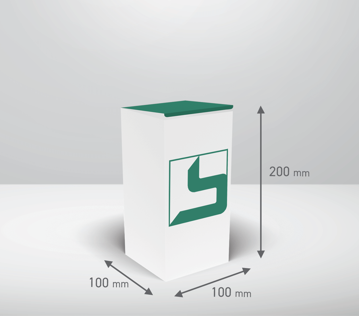 Škatla - totem: 100x100x200 mm (D1).